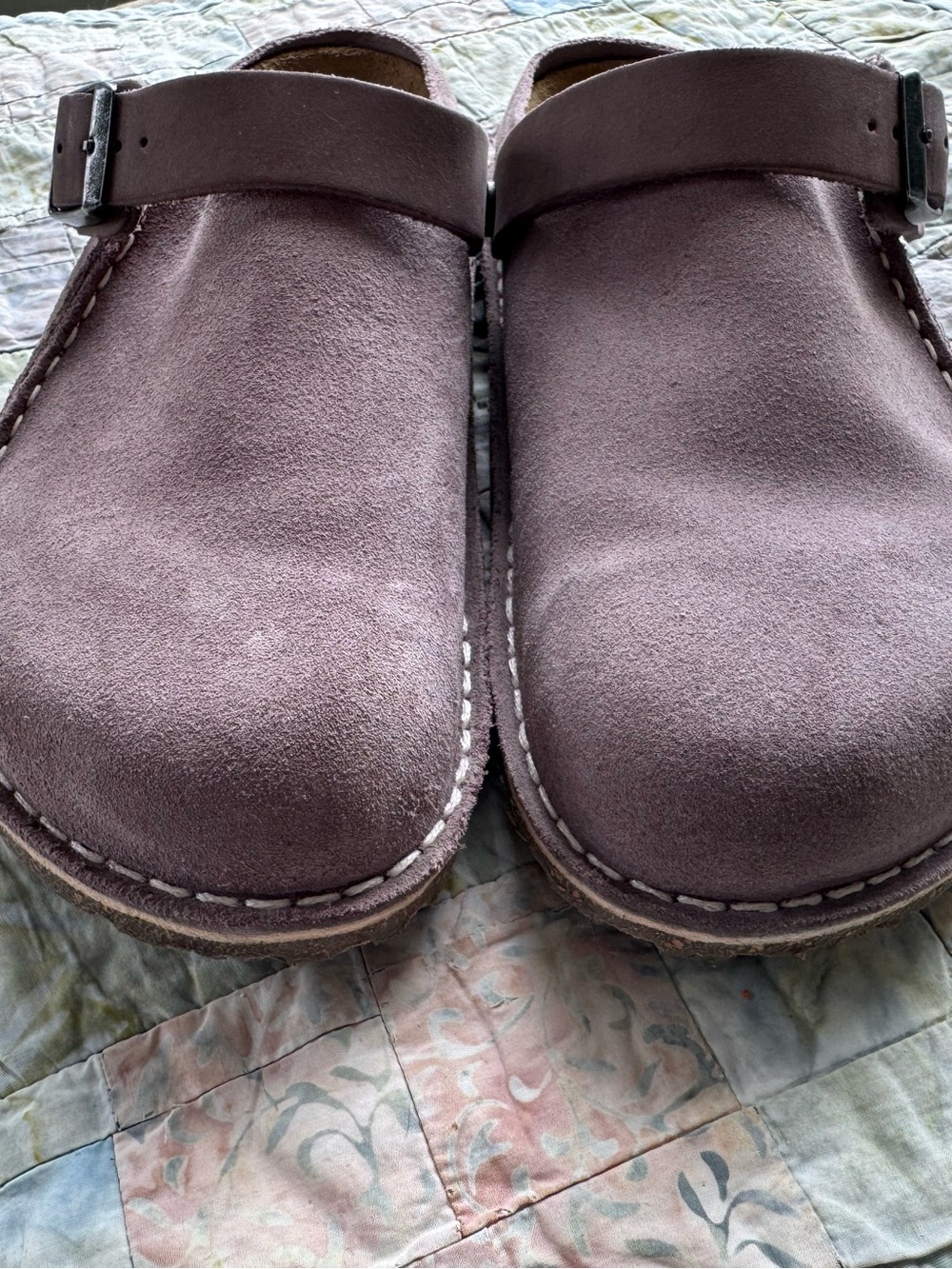 Birkenstock Women's Lutry Suede Clogs in Faded Purple - Picture 2 of 8